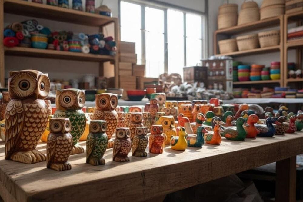 C&aacute;c sản phẩm qu&agrave; lưu niệm đặc sắc tại chợ đ&ecirc;m Ph&uacute; Quốc.